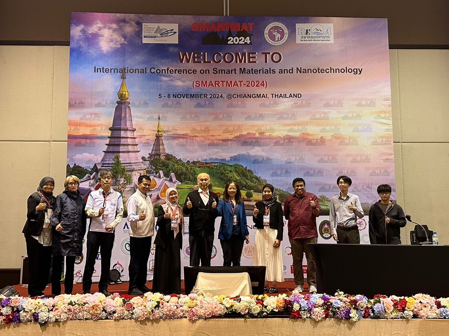 Read more about the article ศูนย์ความเป็นเลิศด้านฟิสิกส์ ร่วมจัดประชุมวิชาการ Global Consortium Collaboration in Advanced Energy Materials with Joint RIKEN Symposium, JSPS Core-to-Core Program, and Annual Conference of Asia-Africa Science Platforms Program in 2024 ในงาน SMARTMAT 2024