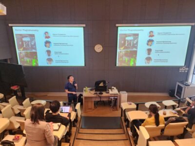 Read more about the article ศูนย์ความเป็นเลิศด้านฟิสิกส์ ร่วมกับภาควิชาฟิสิกส์และวัสดุศาสตร์ คณะวิทยาศาสตร์ มหาวิทยาลัยเชียงใหม่ จัดกิจกรรมบรรยายพิเศษในหัวข้อ “Vector Magnetometry with Nitrogen-Vacancy Center Ensembles in Diamond”